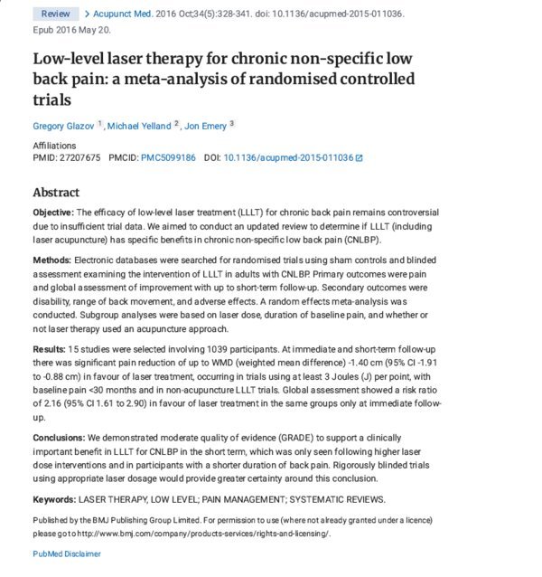 Glazov et al. 2016 study abstract, PubMed