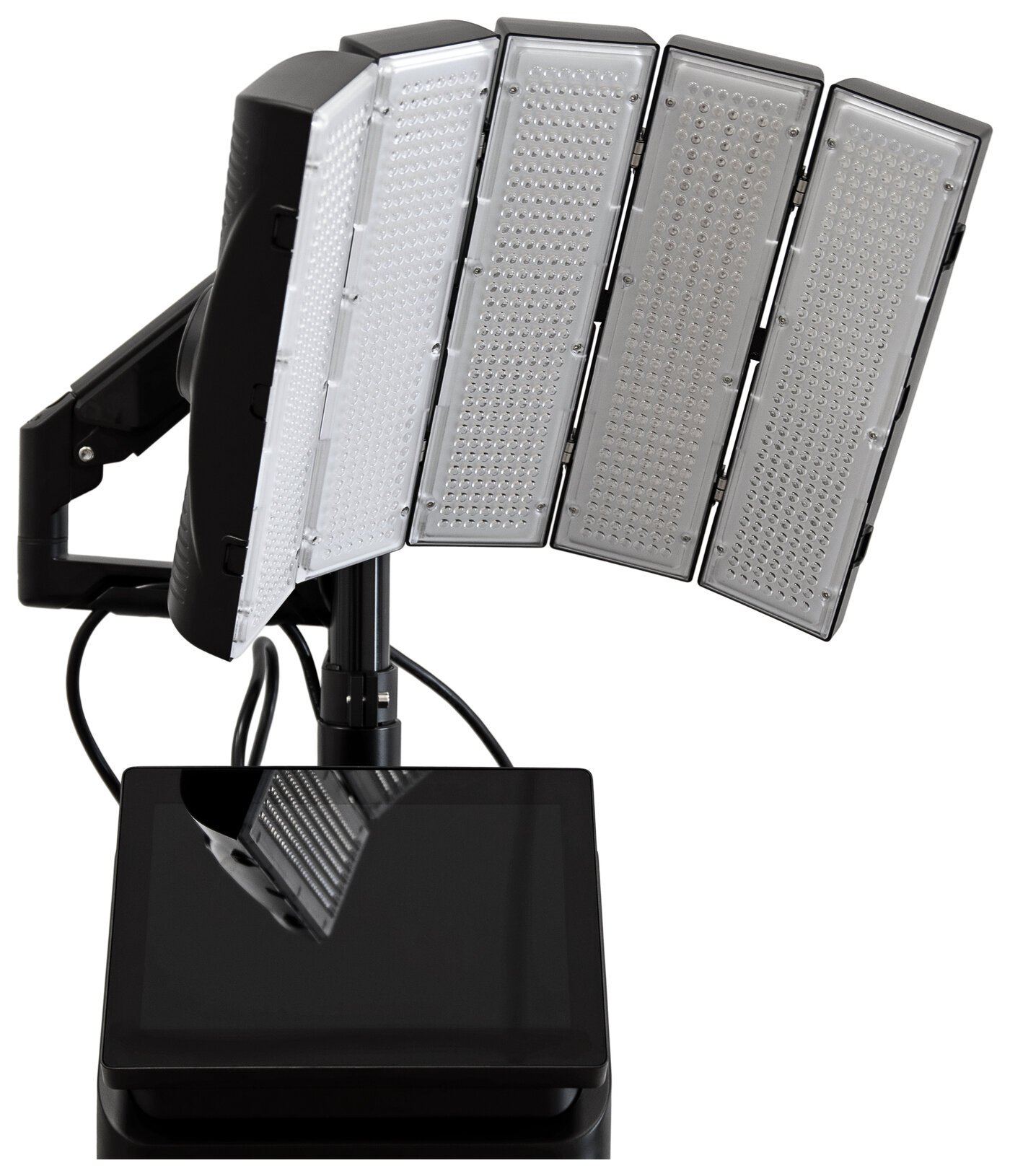 ForeSight device at a dynamic angle showing the full arm and array